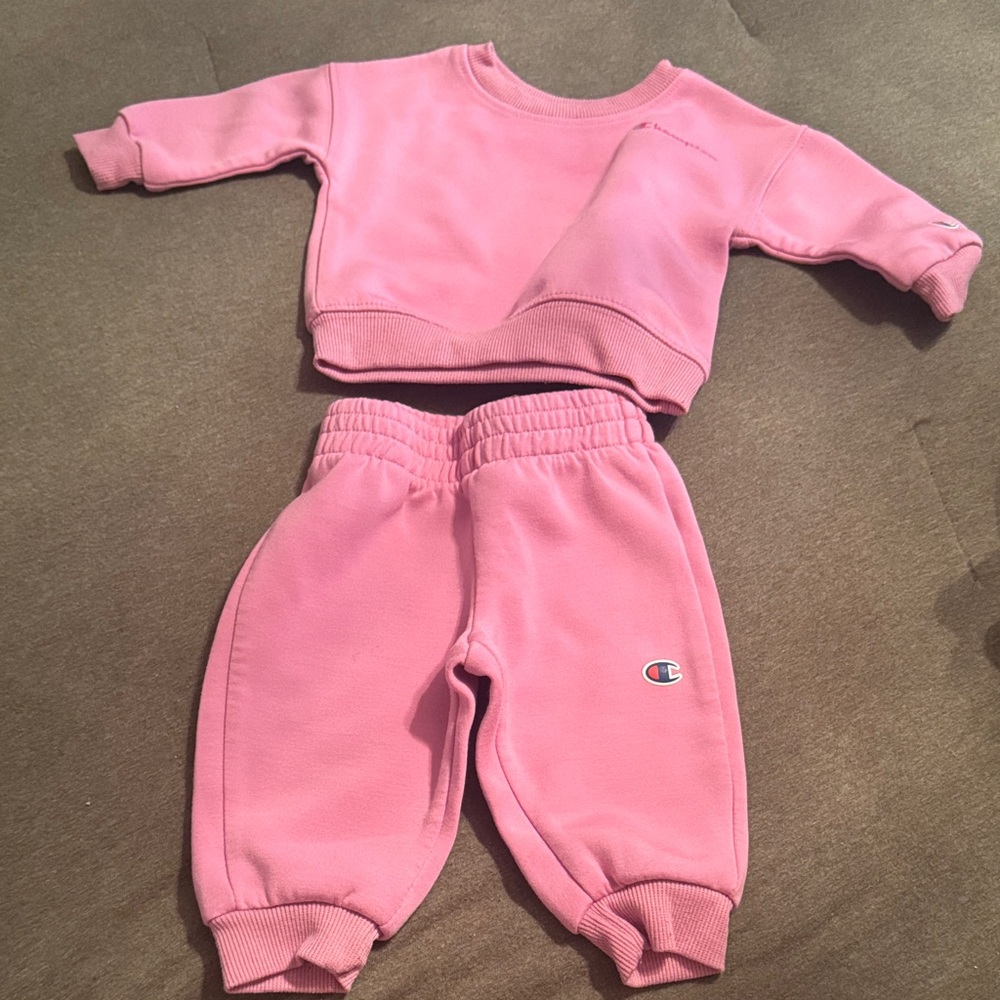 Champion baby pink size 3 month sweat set